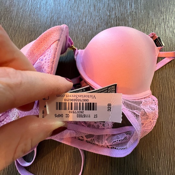 NWT Very Sexy Push Up Bra & Bow Panty Set - Picture 4 of 5